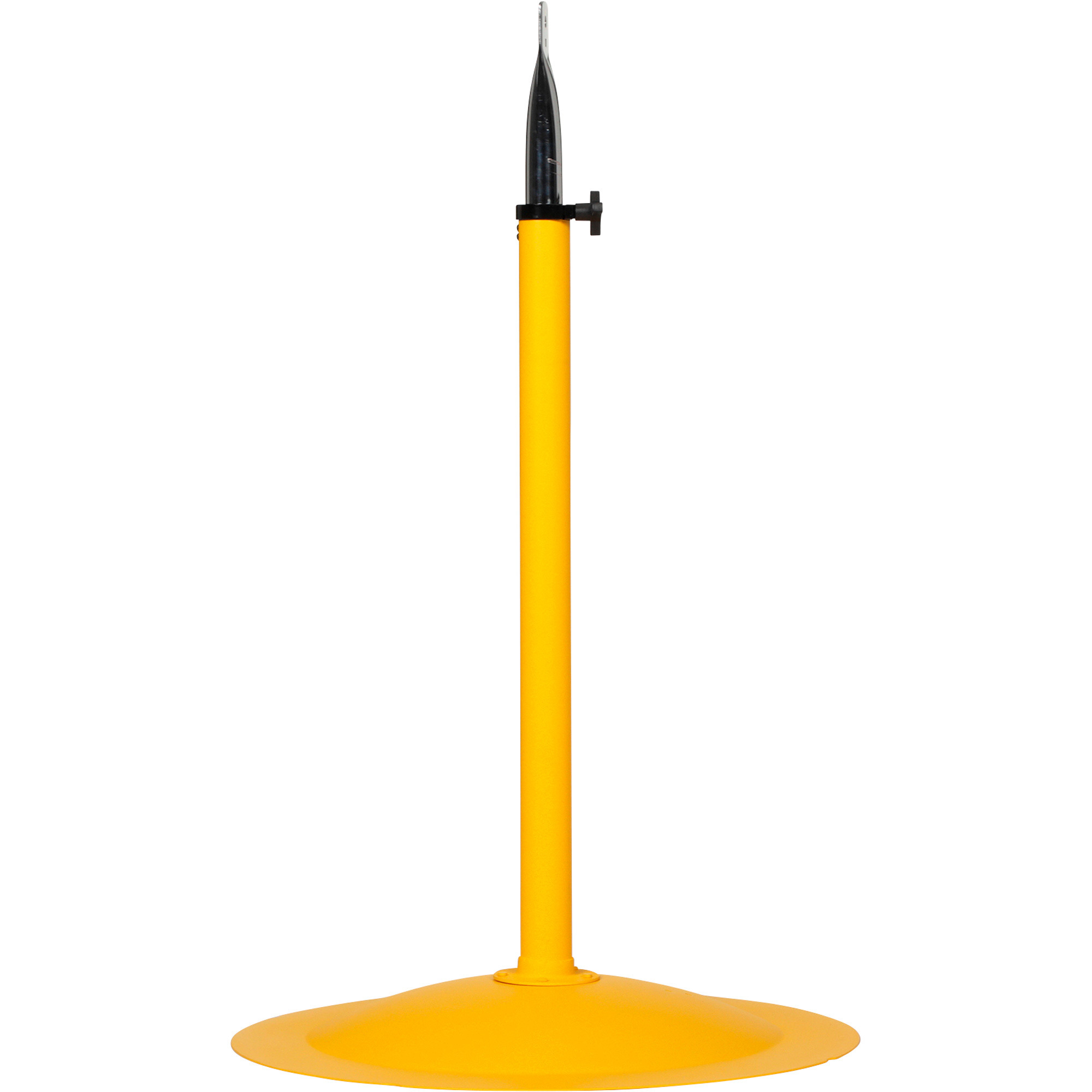 TPI Industrial Fan Head Pedestal Mount - Steel, Adjustable Height, Yellow, Model# HDM-P